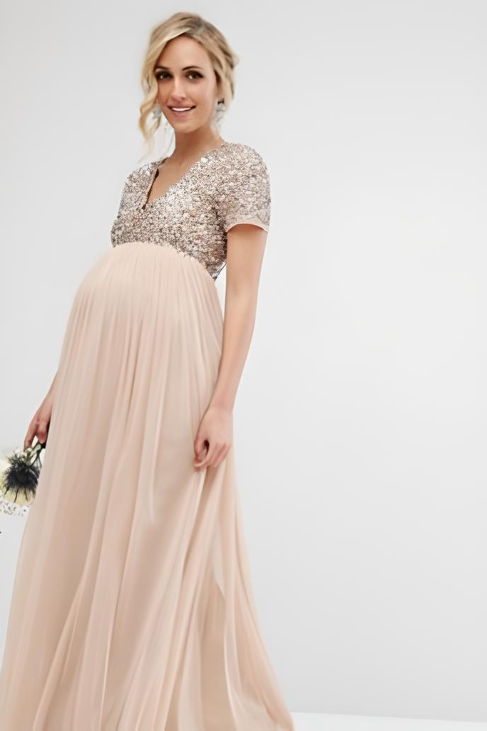 sequin and tulle dress Delicate Sequin & Tulle Dress