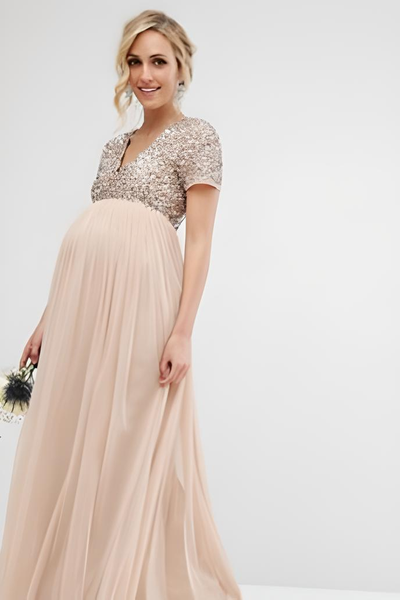 Delicate Sequin & Tulle Dress