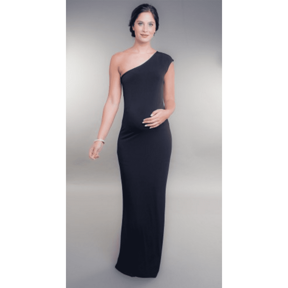 One Shoulder Black Formal Dress Small(6)