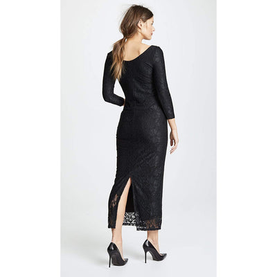 Lace Floor Length Dress - La Belle Bump