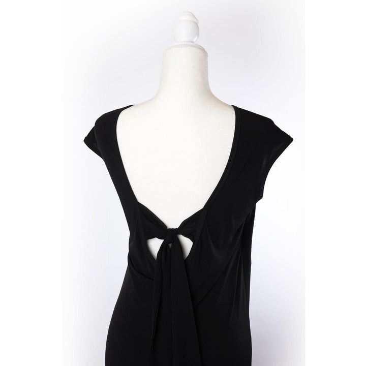 Black Cap Sleeve Formal Dress Medium (8)