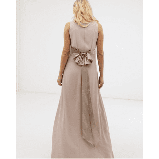 chinese dress ladies Women's Elise Sheath Gathered Lace Maxi Dress XS/S/M/L/XL/Customize Cream Mean Blvd Cream / XL main image 1