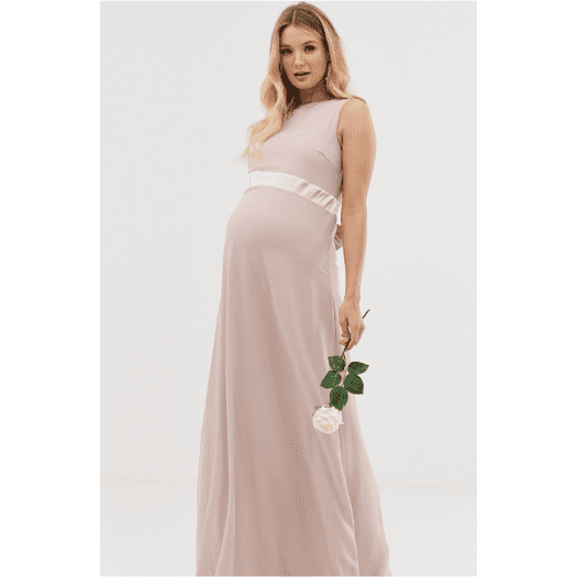 rent formal maternity dress Halter Deep V Neck Pleated Prom Dress High Slit Sexy Formal Evening Go –  Msikoods Official Store main image 1